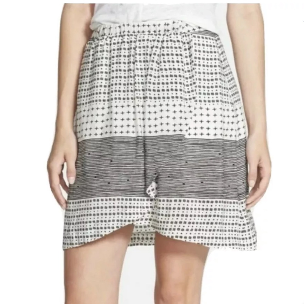 Madewell 100% Silk Mixed Print Tulip Skirt Size S